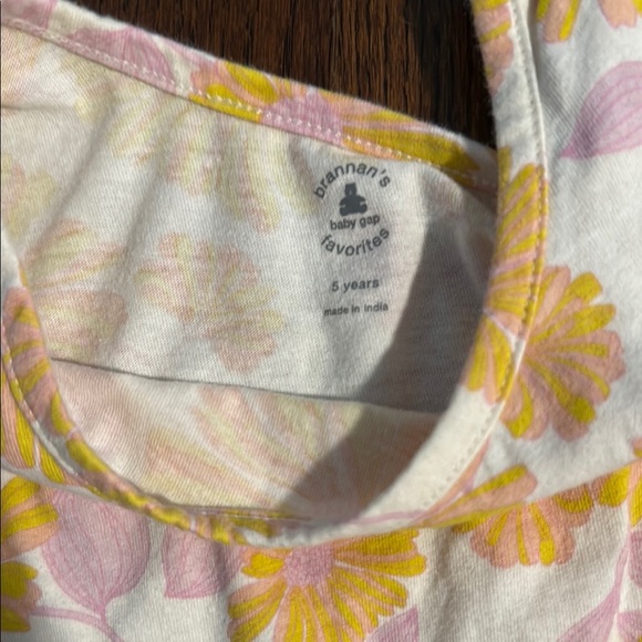 Floral Kids shorts set- Yellow and Blue - Picture 4 of 8